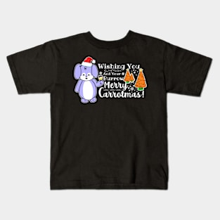 Wishing You And Your Burrow Merry Carrotmas Kids T-Shirt